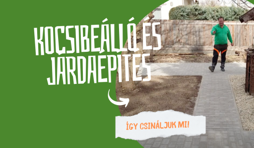 Kocsibeálló és járdaépítés
